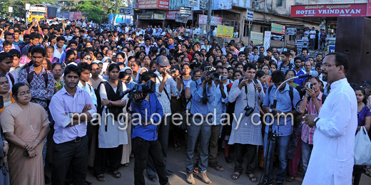 Christian youth organisations protest in mangalore